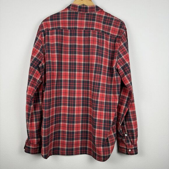 Ralph Lauren Denim Supply Button Up Shirt Mens Large Plaid Flannel Red Black - Picture 5 of 5